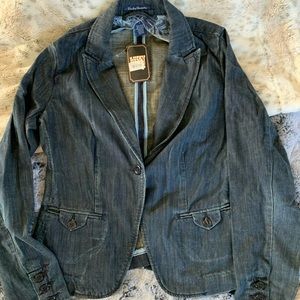 Lucky Brand women’s size L 100% cotton blazer